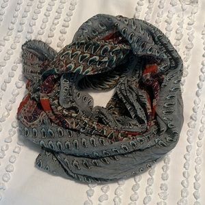 Women’s Blue/Red/Maroon Paisley Scarf